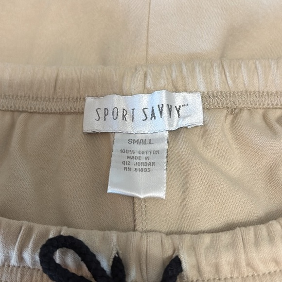 Sport Savvy Women’s Size Small Lightweight 100% Cotton Cropped Pants - Picture 3 of 5